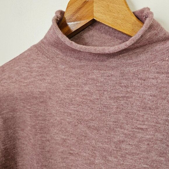 EUC BECOOL PINK KNIT MOCK NECK SOFT SWEATER TOP SIZE SMALL - Picture 4 of 13